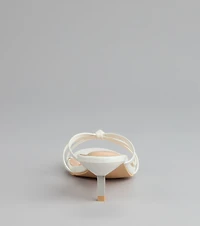 Shimmer Step Strappy Mules