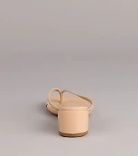 Easy Chic Thong Block Heels