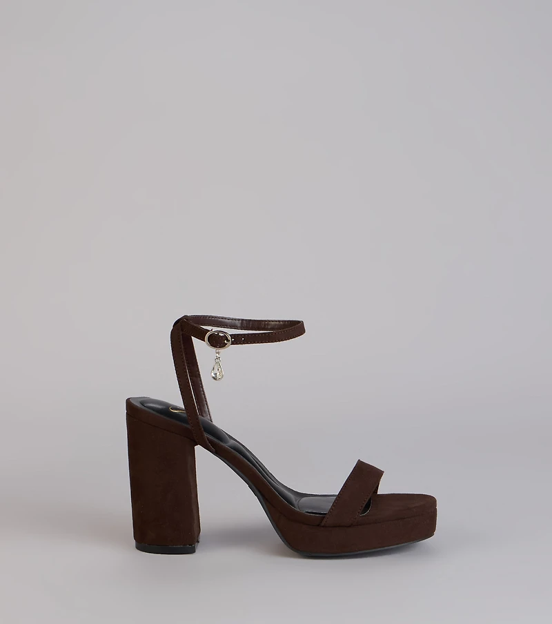 Going Somewhere Platform Suede Heels