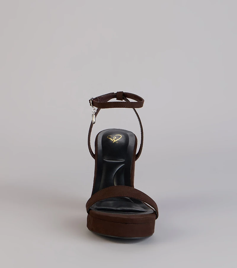 Going Somewhere Platform Suede Heels