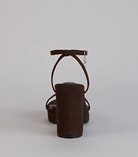 Going Somewhere Platform Suede Heels