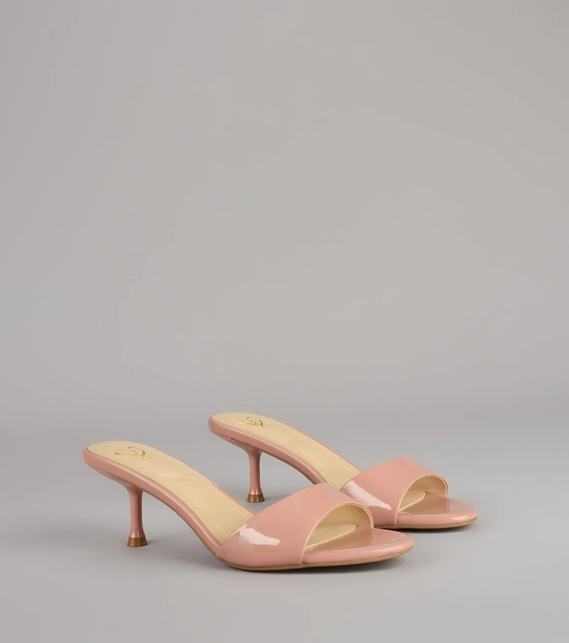 Own the Moment Patent Heeled Mules