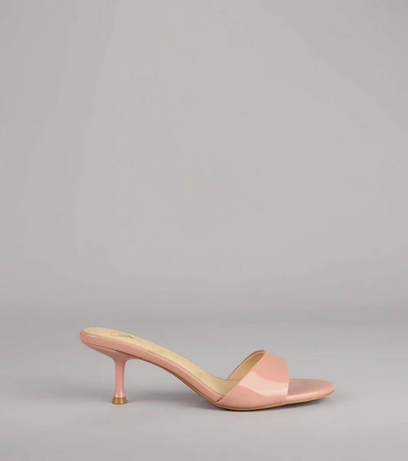 Own the Moment Patent Heeled Mules