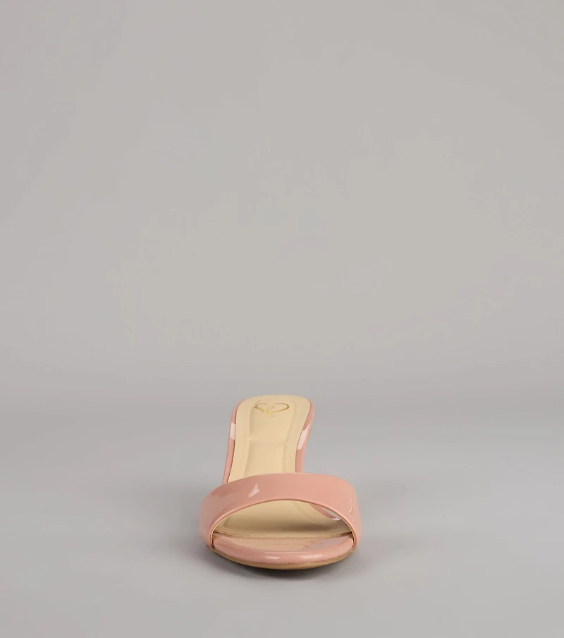 Own the Moment Patent Heeled Mules