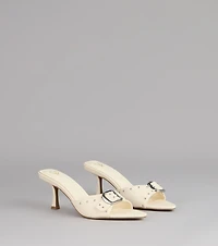 Dress It Up Buckle Stiletto Heels