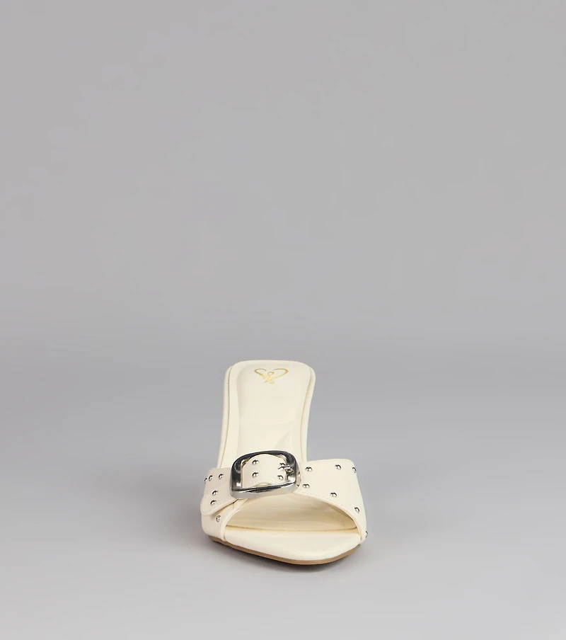 Dress It Up Buckle Stiletto Heels