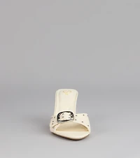 Dress It Up Buckle Stiletto Heels