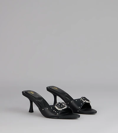 Dress It Up Buckle Stiletto Heels