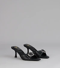 Dress It Up Buckle Stiletto Heels