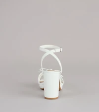 Chic Little Bow Platform Heels