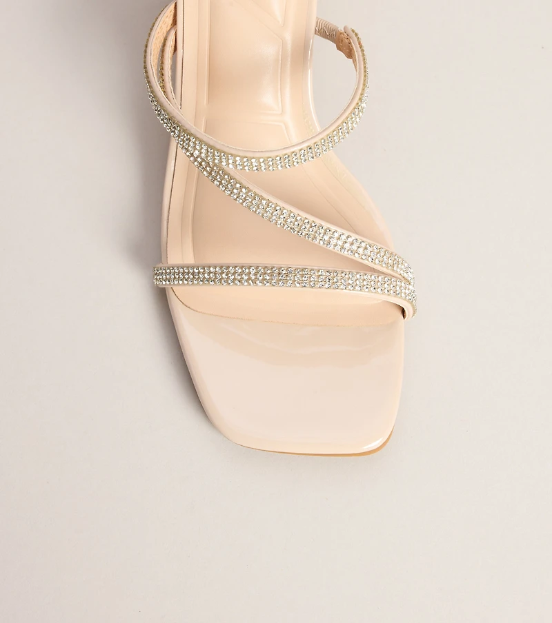 Made You Sparkle Rhinestone Block Heels
