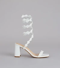 Unforgettable Floral Spiral Heels
