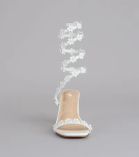 Unforgettable Floral Spiral Heels