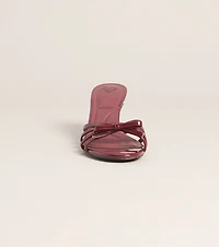 Date Night Bow Patent Mules
