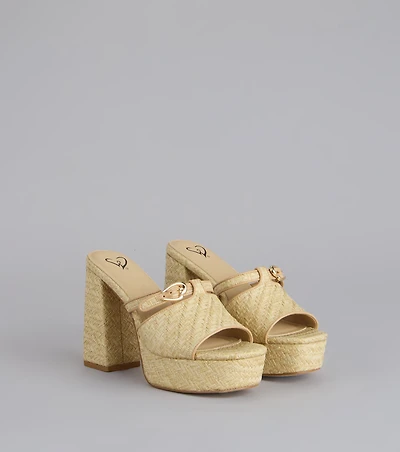 Perfect Plus One Platform Mules