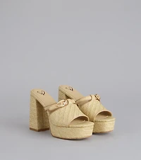 Perfect Plus One Platform Mules