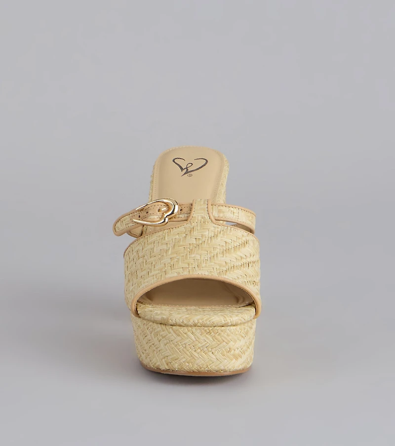 Perfect Plus One Platform Mules