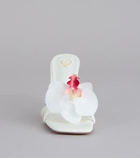 Vacay Mindset Tropical Flower Heels