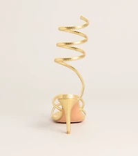 Golden Hour Spiral Stiletto Heels