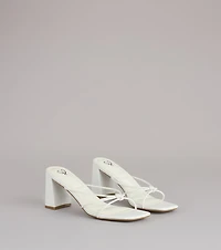 Fashion Fix Knotted Block Heel Mules