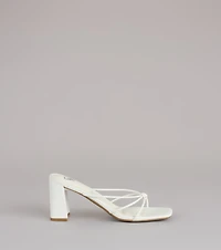 Fashion Fix Knotted Block Heel Mules