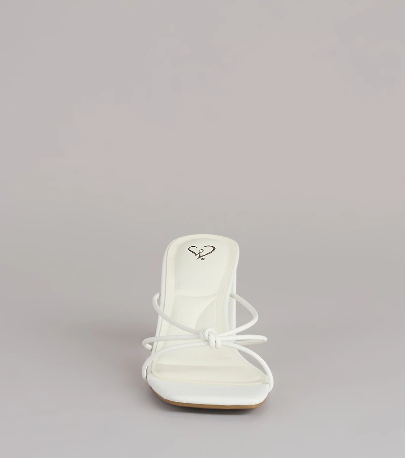 Fashion Fix Knotted Block Heel Mules