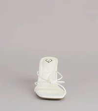 Fashion Fix Knotted Block Heel Mules