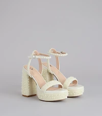 Here Comes The Glow Pearl Heels