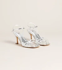 Shine Hour Metallic Strappy Stiletto Heels