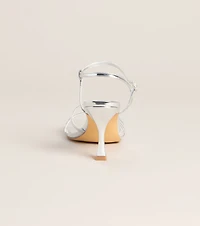 Shine Hour Metallic Strappy Stiletto Heels