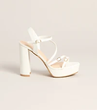 Soft Glam Steps Platform Block Heels