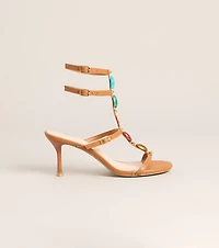 Vacation Goddess Gemstone Stiletto Heels