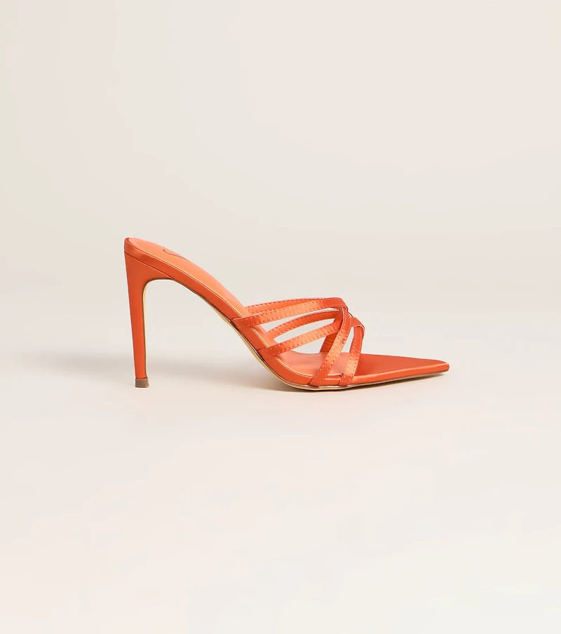 Stylish Point Strappy Stiletto Heels