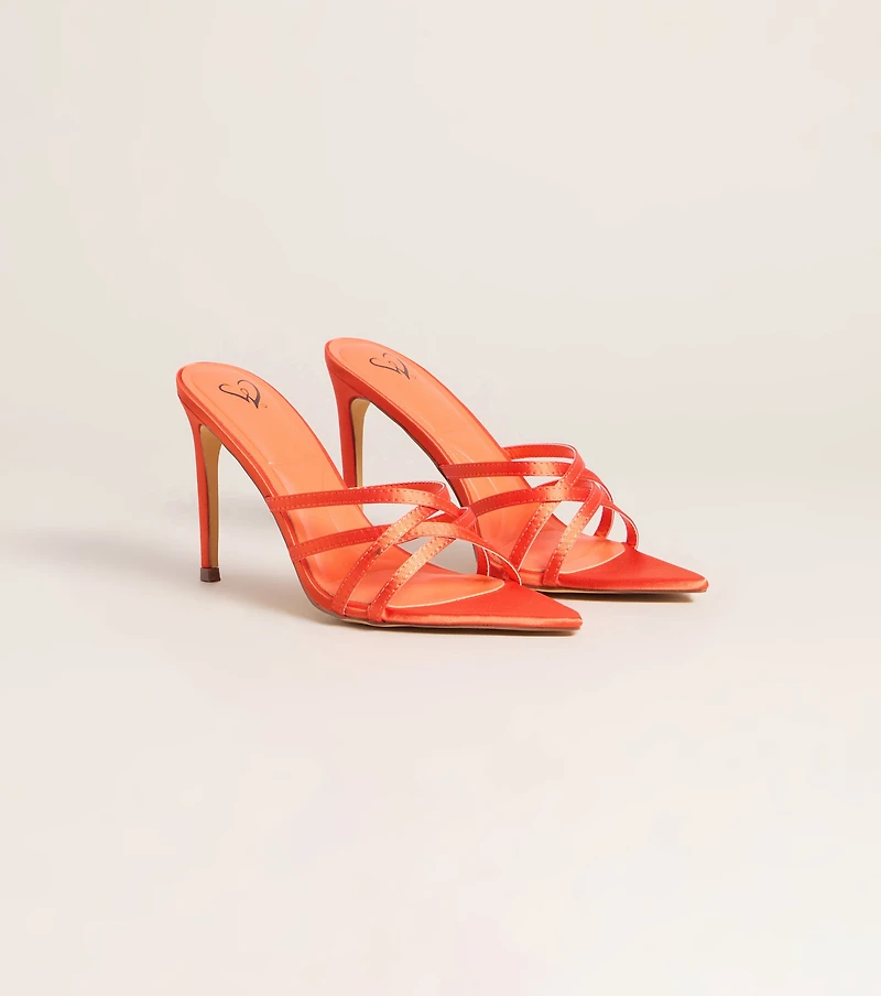 Stylish Point Strappy Stiletto Heels