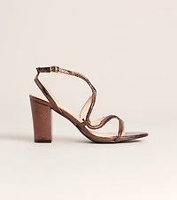 Made You Look Snake Block Heels