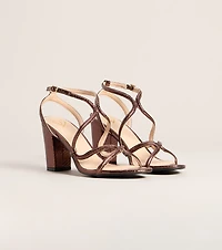 Made You Look Snake Block Heels
