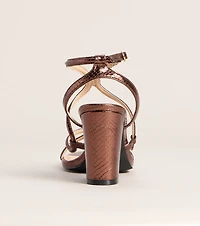 Made You Look Snake Block Heels