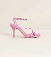 Extra Credit Metallic Faux Leather Stiletto Heels