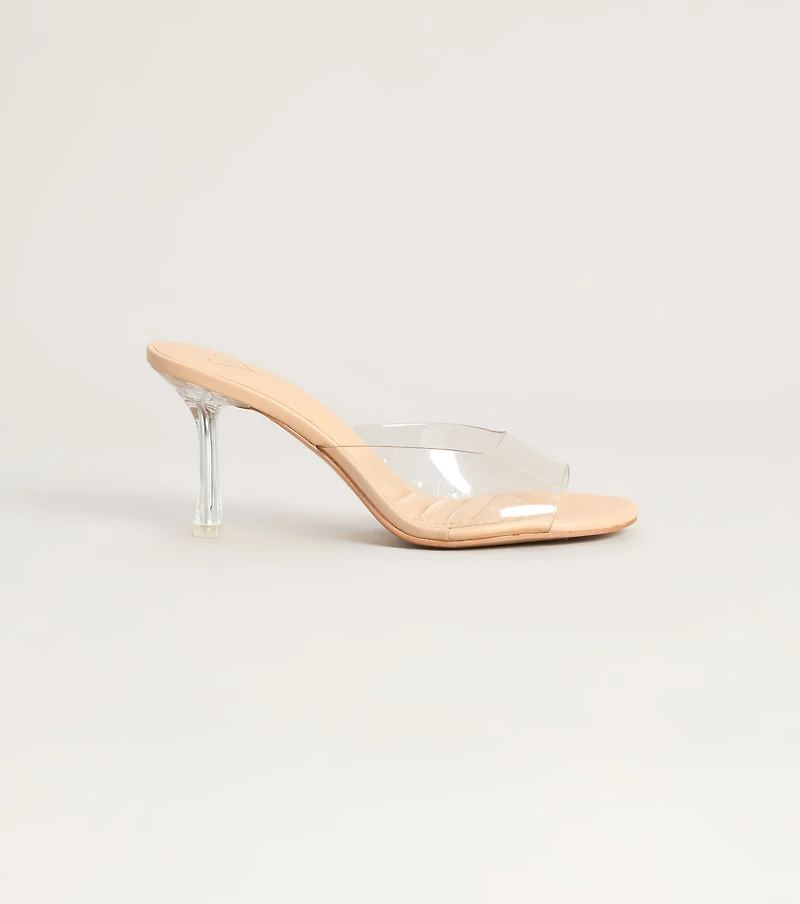 On The List Stiletto Mule Heels