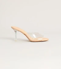 On The List Stiletto Mule Heels