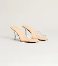 On The List Stiletto Mule Heels