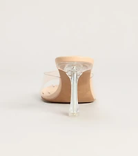 On The List Stiletto Mule Heels