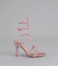 Extra Sparkle Butterfly Spiral Heels