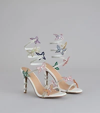 Extra Sparkle Butterfly Spiral Heels