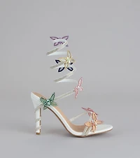 Extra Sparkle Butterfly Spiral Heels