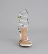 Extra Sparkle Butterfly Spiral Heels