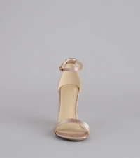 Keep It Chic Satin Block Heels