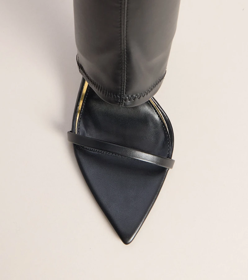Curve Appeal Sock Cutout Stiletto Heels