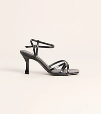 Shine Hour Metallic Strappy Stiletto Heels