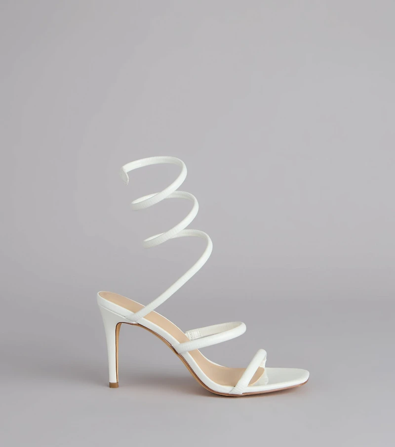 Wrap Me Up Spiral Stiletto Heels